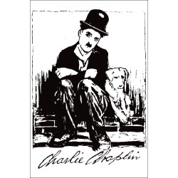 Баннер, плакат «Чарли Чаплин». Вариант-03