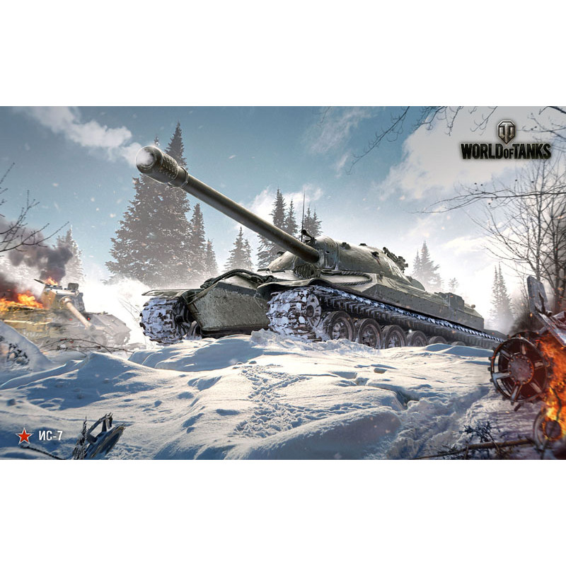 Баннер, плакат, постер «World of Tanks», ИС-7 Баннер, плакат, постер «World of Tanks», ИС-7