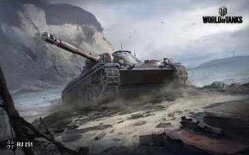 Банер, плакат, постер «World of Tanks», RU 251 Банер, плакат, постер «World of Tanks», RU 251