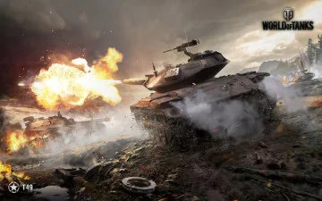 Банер, плакат, постер «World of Tanks», T-49 Банер, плакат, постер «World of Tanks», T-49