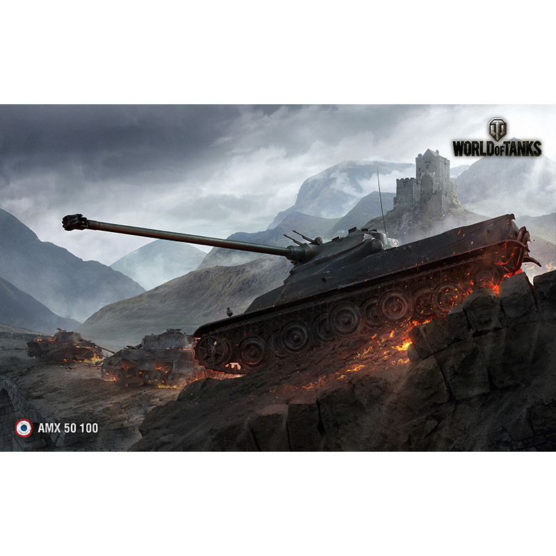 Банер, плакат, постер «World of Tanks», AMX 50 100 Банер, плакат, постер «World of Tanks», AMX 50 100