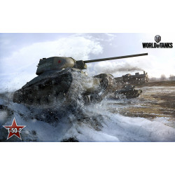 Баннер, плакат, постер «World of Tanks», T-50-2