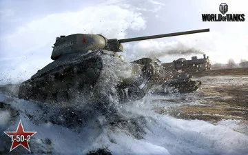 Банер, плакат, постер «World of Tanks», T-50-2 Банер, плакат, постер «World of Tanks», T-50-2
