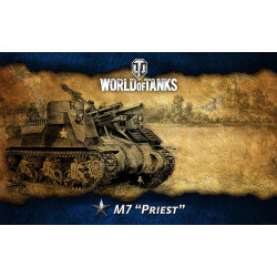 Банер, плакат, постер «World of Tanks», M7 Priest Банер, плакат, постер «World of Tanks», M7 Priest