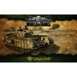 Баннер, плакат, постер «World of Tanks», Churchill. Вариант-01 Баннер, плакат, постер «World of Tanks», Churchill. Вариант-01