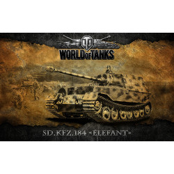 Баннер, плакат, постер «World of Tanks», Sd.Kfz.184 ELEFANT
