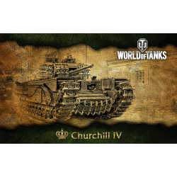 Баннер, плакат, постер «World of Tanks», Churchill IV Баннер, плакат, постер «World of Tanks», Churchill IV
