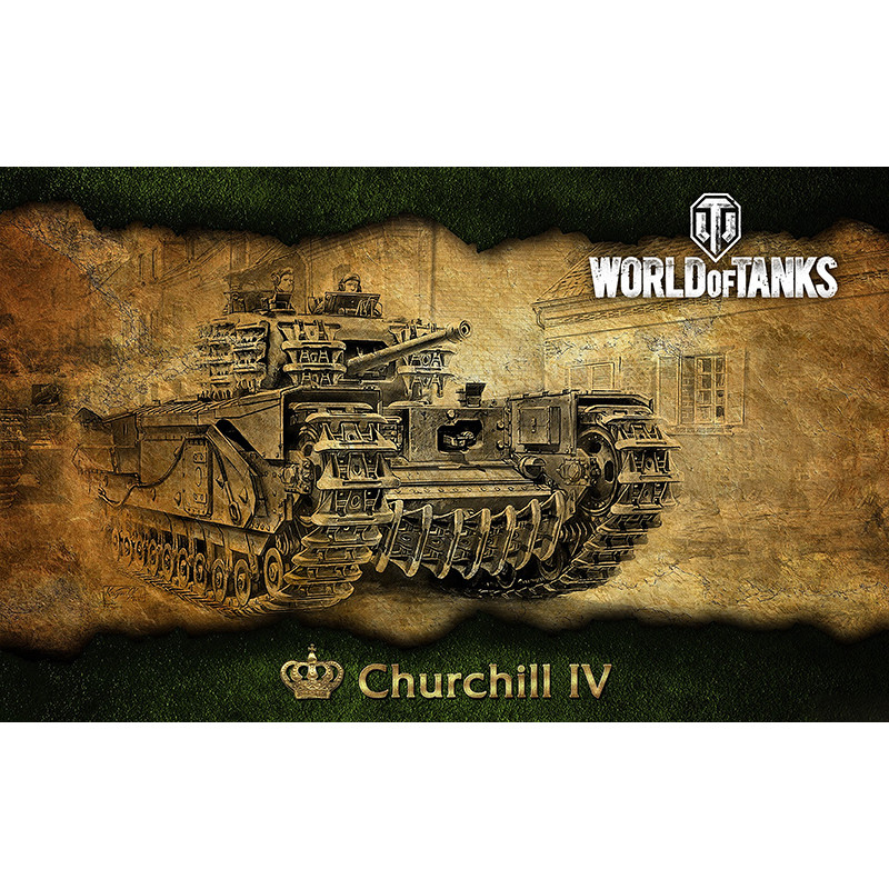 Банер, плакат, постер «World of Tanks», Churchill IV Банер, плакат, постер «World of Tanks», Churchill IV