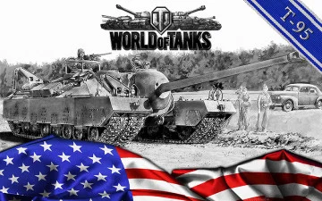 Банер, плакат, постер «World of Tanks», T-95. Варіант-02 Банер, плакат, постер «World of Tanks», T-95. Варіант-02