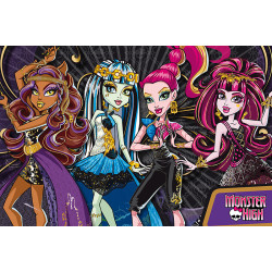Баннер, плакат, постер «Monster High» (рус. Школа Монстер Хай). Вариант-02 Баннер, плакат, постер «Monster High» (рус. Школа Монстер Хай). Вариант-02
