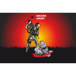 Баннер, плакат, постер «НИКОГДА СНОВА». Вариант-01