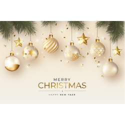 Банер, плакат, постер «Merry Christmas and Happy New Year». Варіант-02 Банер, плакат, постер «Merry Christmas and Happy New Year». Варіант-02
