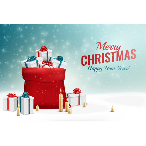 Баннер, плакат, постер «Merry Christmas and Happy New Year». Вариант-03 Баннер, плакат, постер «Merry Christmas and Happy New Year». Вариант-03