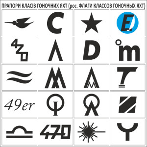 Флаги классов гоночных яхт