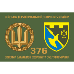Прапор 376 ОБОО (окремий батальйон охорони та обслуговування) ЗСУ. Варіант-02 Прапор 376 ОБОО (окремий батальйон охорони та обслуговування) ЗСУ. Варіант-02