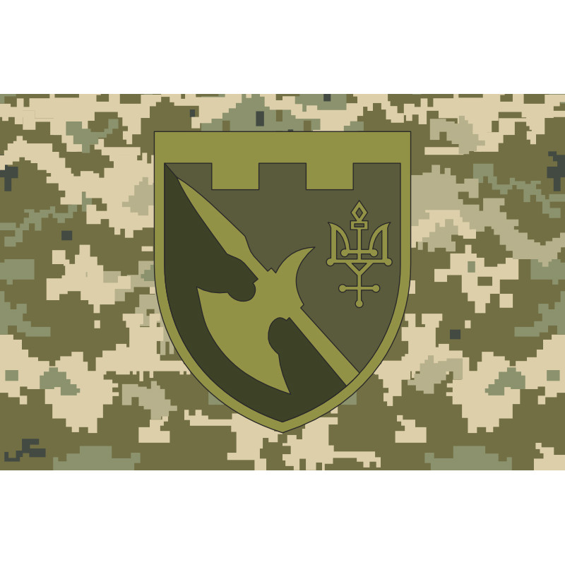 Флаг 376 ОБОО (отдельный батальон охраны и обслуживания) ВСУ. Вариант-09 Флаг 376 ОБОО (отдельный батальон охраны и обслуживания) ВСУ. Вариант-09