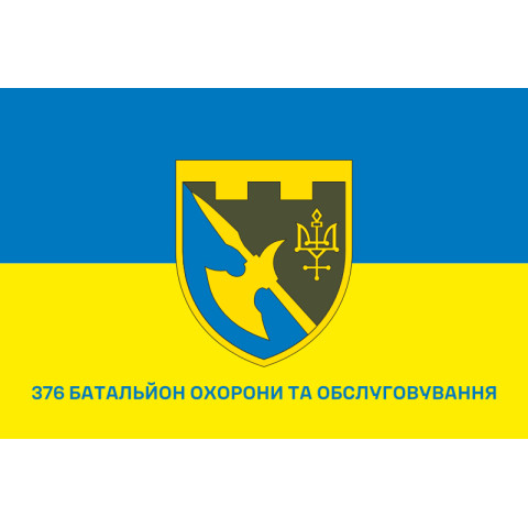 Прапор 376 ОБОО (окремий батальйон охорони та обслуговування) ЗСУ. Варіант-10 Прапор 376 ОБОО (окремий батальйон охорони та обслуговування) ЗСУ. Варіант-10