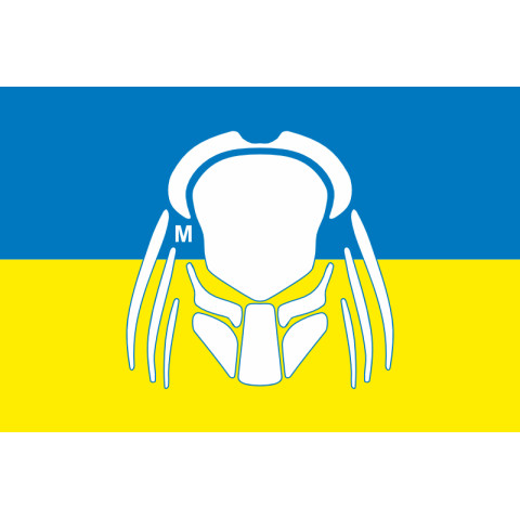 Флаг Патрульной полиции Украины «Хищник». Вариант-02 Флаг Патрульной полиции Украины «Хищник». Вариант-02
