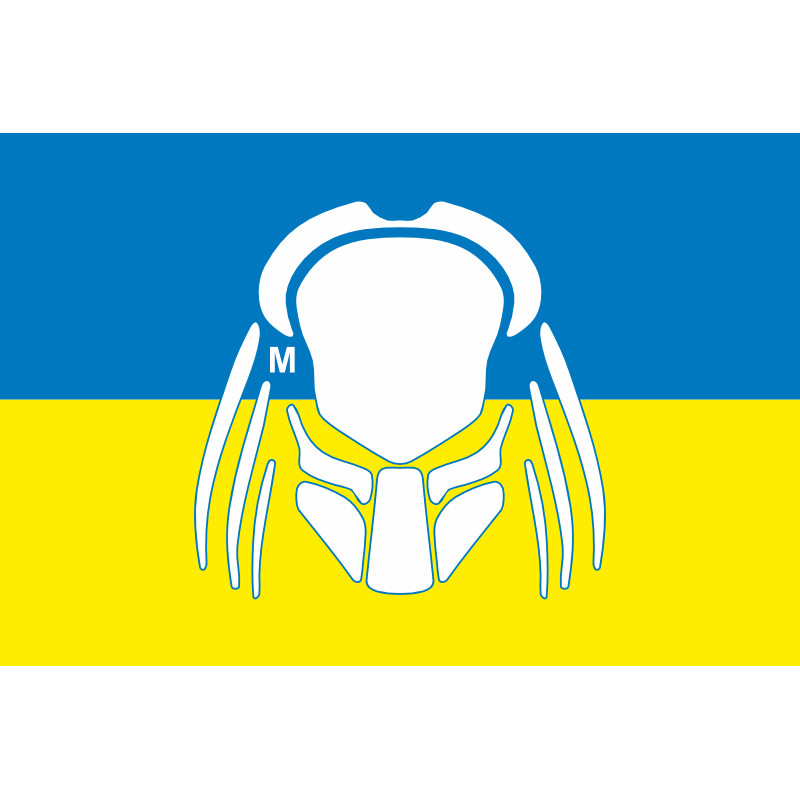 Флаг Патрульной полиции Украины «Хищник». Вариант-02 Флаг Патрульной полиции Украины «Хищник». Вариант-02
