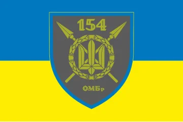 Флаг 154 ОМБр (отдельная механизированная бригада) ВСУ. Вариант-01