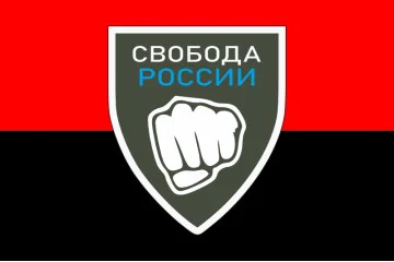 Флаг Легиона «Свобода России» ВСУ. Вариант-04