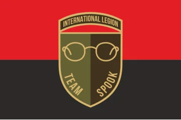 Флаг специальной боевой группы «Team Spook» ВСУ. Вариант-03 Флаг специальной боевой группы «Team Spook» ВСУ. Вариант-03