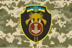 Прапор 11 ОМПБ «Київська Русь» ЗСУ. Варіант-11