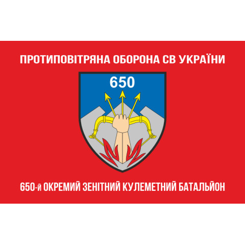Флаг 650 ОЗПБ (отдельный зенитный пулеметный батальон) ВСУ. Вариант-04 Флаг 650 ОЗПБ (отдельный зенитный пулеметный батальон) ВСУ. Вариант-04