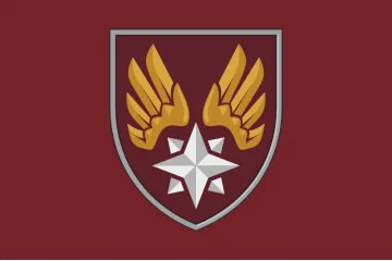 Флаг 124 топографической части ДШВ ВСУ. Вариант-18