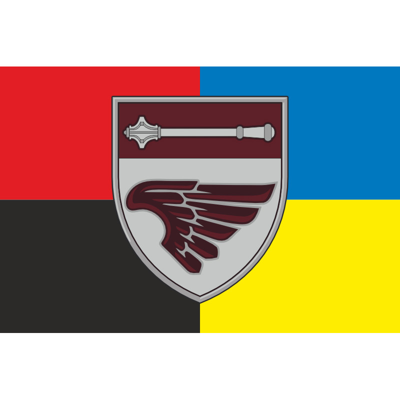 Прапор 135 ОБУ (окремий батальйон управління) ДШВ ЗСУ. Варіант-14 Прапор 135 ОБУ (окремий батальйон управління) ДШВ ЗСУ. Варіант-14