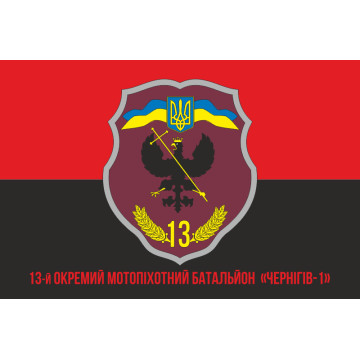 Флаг 14 ОМПБ (отдельный мотопехотный батальон) «Черкассы» ВСУ. Вариант-10 Флаг 14 ОМПБ (отдельный мотопехотный батальон) «Черкассы» ВСУ. Вариант-10