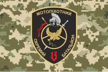 Флаг 14 ОМПБ (отдельный мотопехотный батальон) «Черкассы» ВСУ. Вариант-18 Флаг 14 ОМПБ (отдельный мотопехотный батальон) «Черкассы» ВСУ. Вариант-18