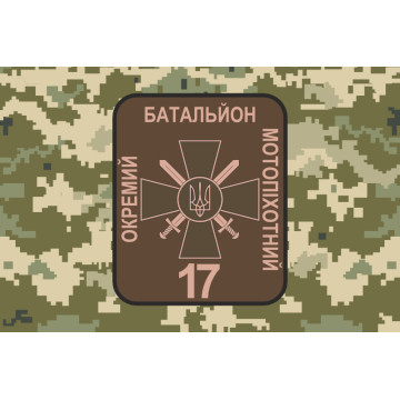 Прапор 17 БТрО (батальйону територіальної оборони) ЗСУ «Кіровоград». Вариант-08