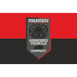 Флаг спецподразделения ГУР МОУ «KRAKEN», Бронетанковая рота. Вариант-02 Флаг спецподразделения ГУР МОУ «KRAKEN», Бронетанковая рота. Вариант-02