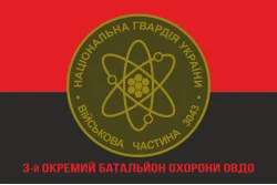Прапор 3 ОБ ОВДО (окремий батальйон охорони особливо важливих державних об'єктів) НГУ. Варіант-06