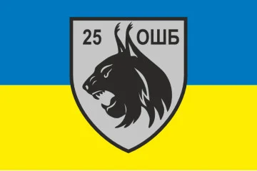 Флаг 25 ОШБ (отдельный штурмовой батальон) ВСУ. Вариант-01 Флаг 25 ОШБ (отдельный штурмовой батальон) ВСУ. Вариант-01