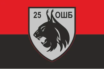 Флаг 25 ОШБ (отдельный штурмовой батальон) ВСУ. Вариант-03 Флаг 25 ОШБ (отдельный штурмовой батальон) ВСУ. Вариант-03