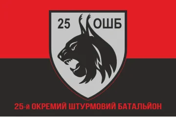 Флаг 25 ОШБ (отдельный штурмовой батальон) ВСУ. Вариант-04 Флаг 25 ОШБ (отдельный штурмовой батальон) ВСУ. Вариант-04