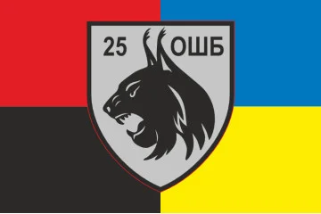 Флаг 25 ОШБ (отдельный штурмовой батальон) ВСУ. Вариант-05 Флаг 25 ОШБ (отдельный штурмовой батальон) ВСУ. Вариант-05