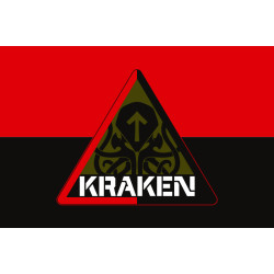 Флаг спецподразделения ГУР МОУ «KRAKEN». Вариант-07 Флаг спецподразделения ГУР МОУ «KRAKEN». Вариант-07