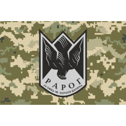 Флаг Роты ударных дронов «РАРОГ» 24 ОМБр ВСУ. Вариант-05 Флаг Роты ударных дронов «РАРОГ» 24 ОМБр ВСУ. Вариант-05