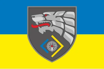 Прапор ТГ (тактична група) «КРУК» СОО ЗСУ. Варіант-05 Прапор ТГ (тактична група) «КРУК» СОО ЗСУ. Варіант-05