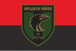 Прапор 102 ОБрТрО ЗСУ (окрема бригада територіальної оборони). Варіант-15