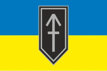 Флаг 1 ШБ (штурмовий батальйон) 3 ОШБр ВСУ. Вариант-01 Флаг 1 ШБ (штурмовий батальйон) 3 ОШБр ВСУ. Вариант-01