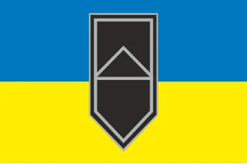 Прапор Протитанкового батальйону 3 ОШБр ЗСУ. Варіант-01
