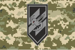 Прапор Розвідувально-ударного загону «Шершень» 2 ШБ 3 ОШБр ЗСУ. Варіант-05