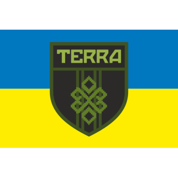 Прапор Розвідувального загону «Terra» 3 ОШБр ЗСУ. Варіант-01 Прапор Розвідувального загону «Terra» 3 ОШБр ЗСУ. Варіант-01