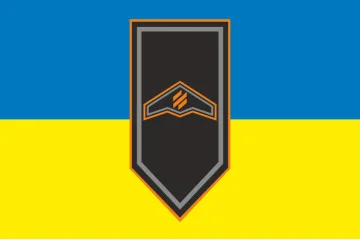 Прапор Розвідувального загону «Крила» 3 ОШБр ЗСУ. Варіант-01 Прапор Розвідувального загону «Крила» 3 ОШБр ЗСУ. Варіант-01