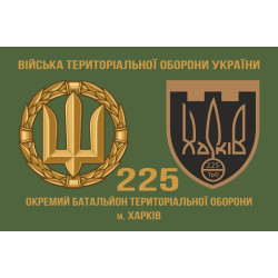 Флаг 225 ОБТрО (отдельный батальон Территориальной обороны) ВСУ. Вариант-12 Флаг 225 ОБТрО (отдельный батальон Территориальной обороны) ВСУ. Вариант-12