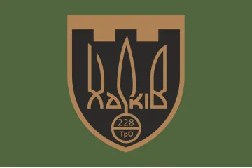 Прапор 228 ОБТрО (окремий батальйон Територіальної оборони) ЗСУ. Варіант-05